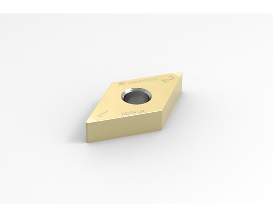 WORLDIA DNGA 150608 PCBNの切断の挿入物の堅い回転炭化物の挿入物