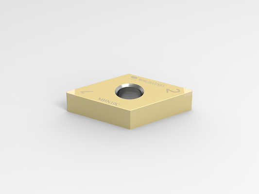 WORLDIA DNGA 150608 PCBNの切断の挿入物の堅い回転炭化物の挿入物