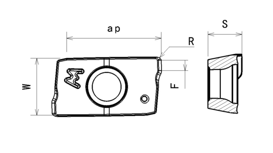 APMT 1604PDER-MP PVDのコーティングの炭化物の挿入物CNCの製粉用具